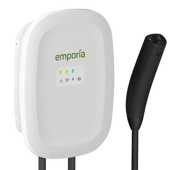 Emporia Classic Level 2 EV Charger - Hardwire - White